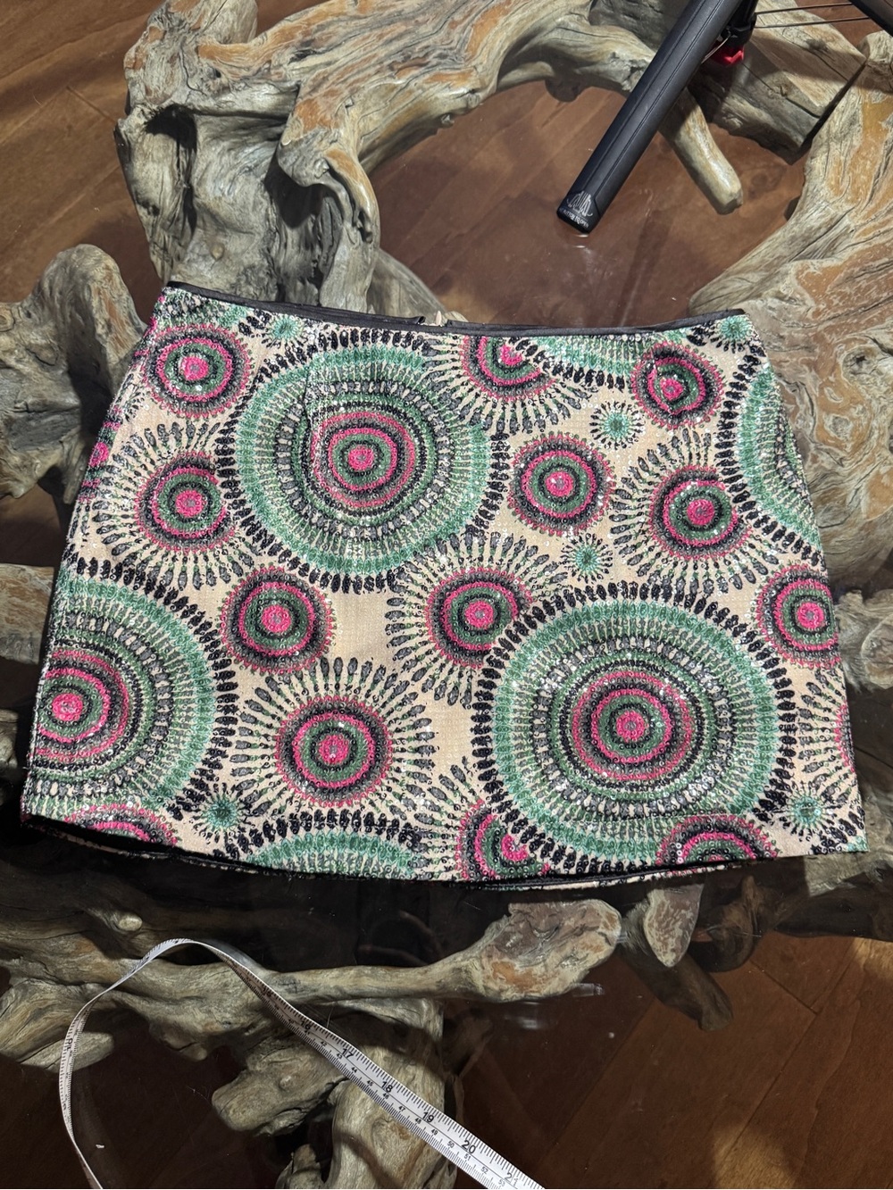Trippy Sequins Mini Skirt